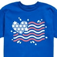 thumbnail image 3 of Instant Message - 4th of July - American Flag Heart - Toddler & Youth Short Sleeve Graphic T-Shirt, 3 of 6