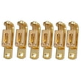 thumbnail image 2 of 6Pcs Sillines de Puente de Accs de Guitarra Eléctrica para Instrumentos Musicales con Tornillos de Llave dorado CUTICAT Selletas de puente individuales, 2 of 4