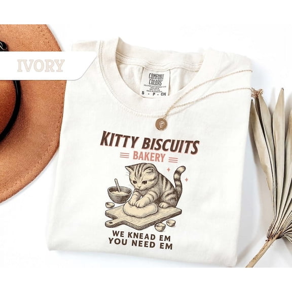Cat Biscuit Maker Shirt, Funny Cat Kneading Shirt, Kitty Lover Gift Tee, kitty biscuits bakery we knead em you need em shirt