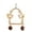 Brown#, variant on Bird Swing Bird Toys Parrot Toys Parakeet Toys Bird Cage Accessories for Budgerigar, Parakeet, Conure, Cockatiel, Mynah, Love Birds, Finches