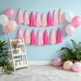 thumbnail image 6 of Party Decor,Hanging Ornament,Multi Color Paper Tassel Set,DIY Garland Accessory For Birthday Wedding And Festival(Pink), 6 of 7