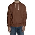 thumbnail image 2 of QHRMKOG Mens Sweatshirt Full-Zip Long Sleeve Big and Tall Hooded Fall Light Loose Fit Fleece Drawstring Oversize Sweatshirts Casual with Pocket Jackets Brown 2XL-Large, 2 of 8