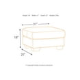 thumbnail image 4 of Signature Design by Ashley Darcy Ottoman, Stone, 4 of 6