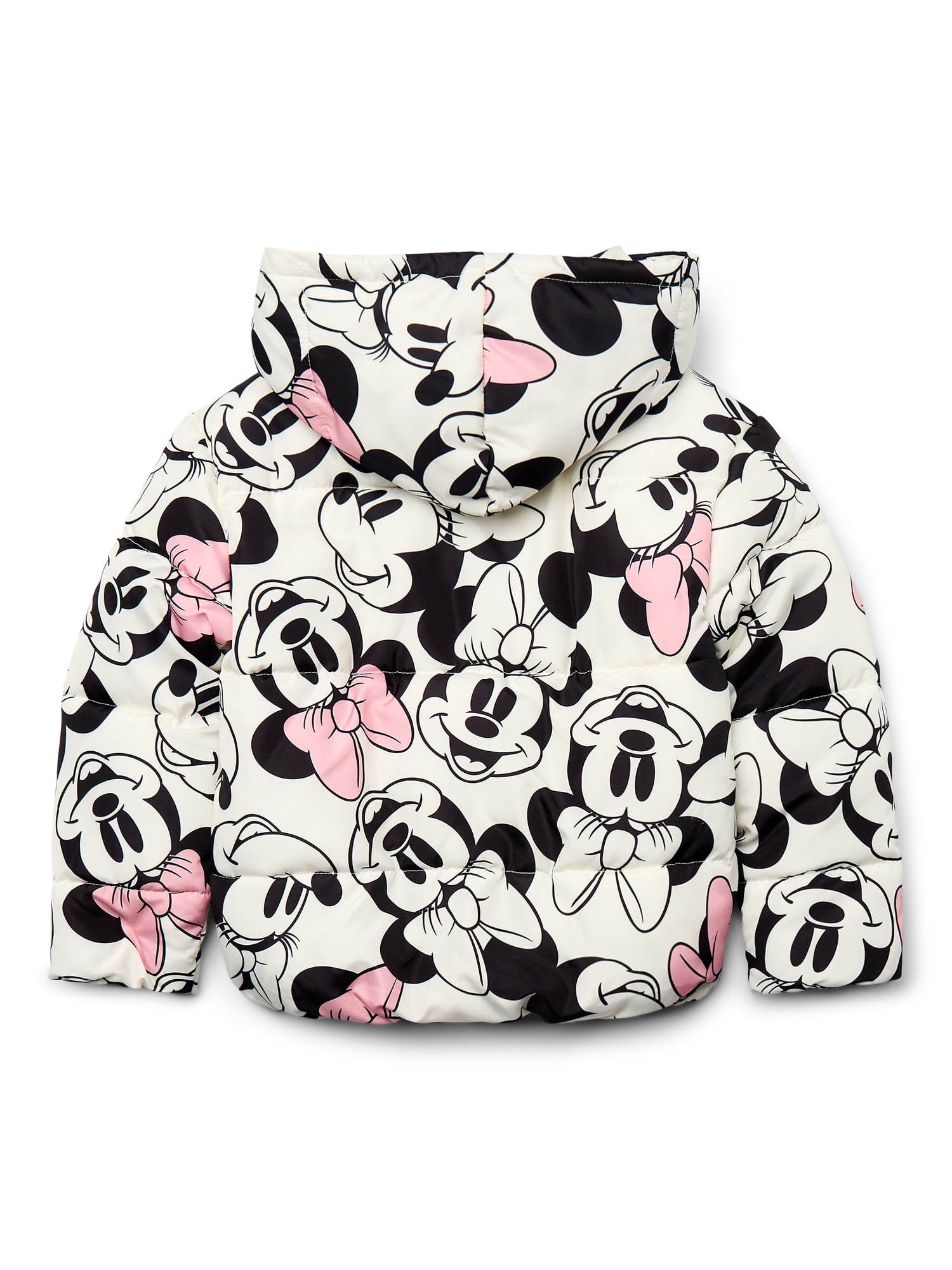 Disney, Girls & Big Girls Graphic Zip Up Puffer Jacket, Minnie Mouse, Sizes 4-12