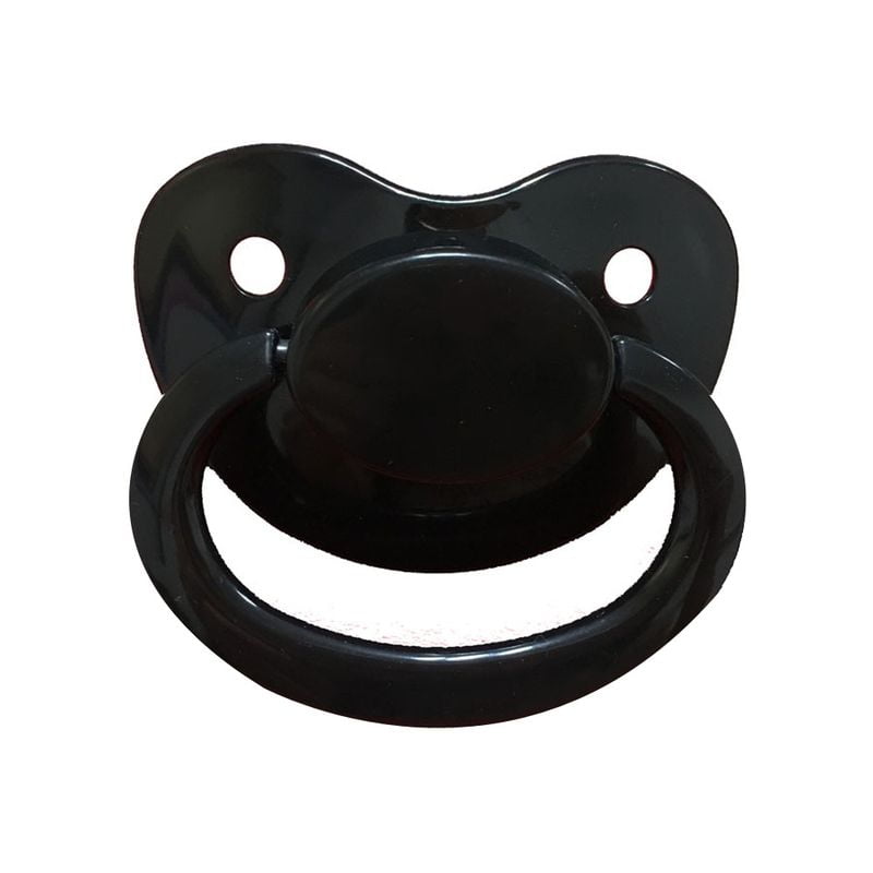 SJENERT Adult Sized Pacifier Silicone Pacifier Dummy for Adults Babies(Black)