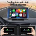 thumbnail image 5 of Reproductor multimedia portátil para coche Yuxing, Pantalla táctil capacitiva, 7 pulgadas, Inalámbrico, CarPlay, Android Auto, Negro, 5 of 5