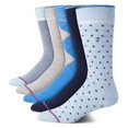 thumbnail image 1 of Calcetines de vestir Tommy Hilfiger, 5 unidades, ligeros para hombre, color azul, 1 of 6