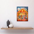 thumbnail image 2 of Puppet Theatre Stage End of Show Applause Modern Folk Art Watercolour Painting Unframed Wall Art Print Poster Home Decor Premium, 2 of 4