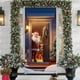 thumbnail image 1 of Christmas Door Cover Santa Claus Print Holiday Party Decoration Polyester Fabric Door Hanging for Home Indoor Outdoor Festive Decor, 1 of 6