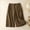 Brown, variant on DuoJiaJ Cropped Pants Women's Summer High Waisted Slim Wide Leg Slacks Thin Medium Pants Women's Cropped Pants Black L