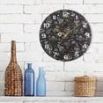 thumbnail image 7 of GZHJMY Space Rocket Wall Clock, 10" Silent Non Ticking Round Clock, Oil Painting Easy to Read Clock for Living Room Bedroom Bathroom Home Decor Holiday Gifts, 7 of 7