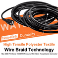 thumbnail image 3 of iMeshbean 100FT 5800PSI Replacement High Pressure Power Washer Hose M22 Thread Connect, 3 of 10
