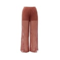 thumbnail image 1 of Ropa Playa Ocean Pacific para Mujer Pantalón Crochet Elástico Aberturas Laterales Rojo Talla M, 1 of 4