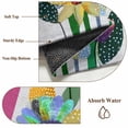 thumbnail image 6 of Round Rug 7Ft Washable Non-Slip, Spring Daisy Circle Area Rugs for Living Room Bedroom, Pink Modern Abstract Art Dots Floral Indoor Floor Mats Carpet Runner for Home Decor Aesthetic, 6 of 8