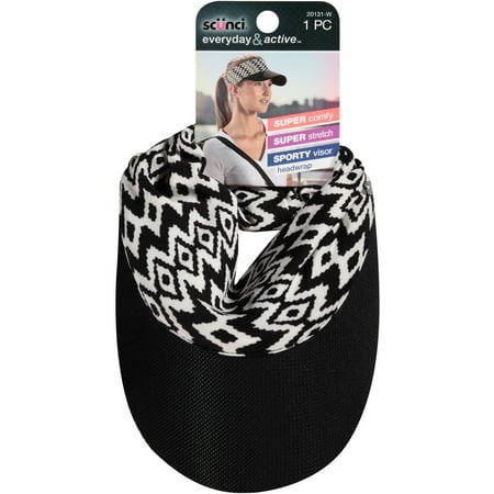 scunci Everyday & Active Visor Headwrap, Colors and Design May Vary