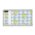 thumbnail image 2 of JIALIOU Nylon Trifold Card Wallet with ID Window Zipper Pocket for Men Women Teen Lemons on Plaid, 2 of 7