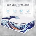 thumbnail image 6 of PlayVital Horizontal Dust Cover for ps5 Slim Disc Edition(The New Smaller Design), Nylon Dust Proof Protector Waterproof Cover Sleeve for ps5 Slim Console - The Great Wave, 6 of 9