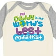 thumbnail image 4 of Inktastic Daddy Worlds Best Podiatrist Boys or Girls Long Sleeve Baby Bodysuit, 4 of 5