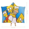 thumbnail image 3 of Simpsons Cloak Hooded Blanket Soft Wearable Blanket Hoodie Throw Cape for Couch Kids Adults 60"x80", 3 of 8