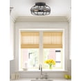 thumbnail image 6 of Kira Home Barlow 17" 2-Light Farmhouse Flush Mount Ceiling Light + Cage Style Design, Gray Oak wood + Textured Black, 6 of 7