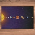 thumbnail image 5 of Ambesonne Astronomy Jigsaw Puzzle Durable Cardboard, Solar System Cartoon Sun, 1000 pcs, Indigo and Multicolor, 5 of 5