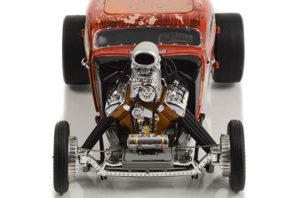 1934 Blown Altered Nitro Coupe Hot Rod -Red Metallic with