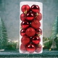 thumbnail image 2 of PONPRNGY Christmas Balls Christmas Tree Decoration Ornaments Shatterproof Hanging Balls for Birthday Xmas Holiday Wedding Decorations Set of 24pcs, 2 of 5