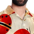 thumbnail image 5 of Seven Starred Ladybird Men's Short Sleeve Casual Printed Button Down Beach Shirts, 5 of 6