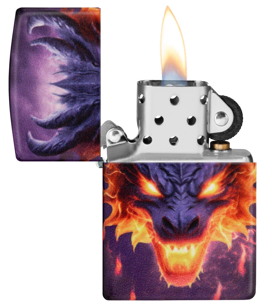 Zippo Glowing Dragon Design 540 Color Glow in the Dark Pocket Lighter