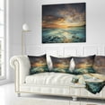 thumbnail image 2 of Designart The Tanah Lot Temple In Bali Island - Modern Beach Throw Pillow - 18x18, 2 of 4