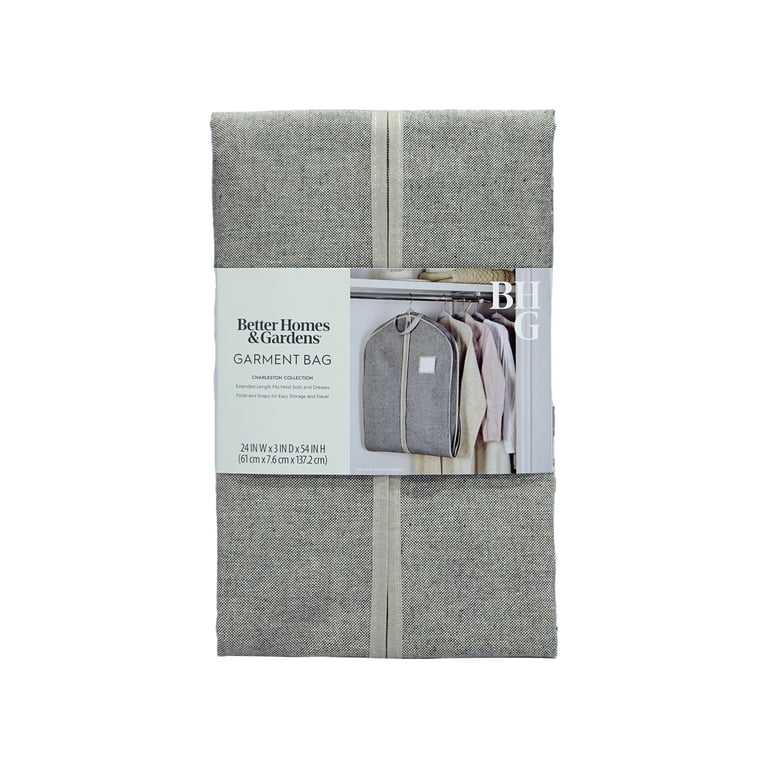 Better Homes & Gardens Hanging Garment Bag, 54" Gray photo 7