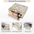 thumbnail image 2 of FORMRS Womens Corduroy Tote Bag Crossbody Shoulder Purse Handbag with Detachable Strap, Gray Cartoon Goose Pattern, 2 of 6