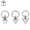 Style 1（3 items total）, variant on 1/3 PC 12G/14G Stainless Steel Genital Ring for Ear Nipple PA Guiche Piercing Jewelry