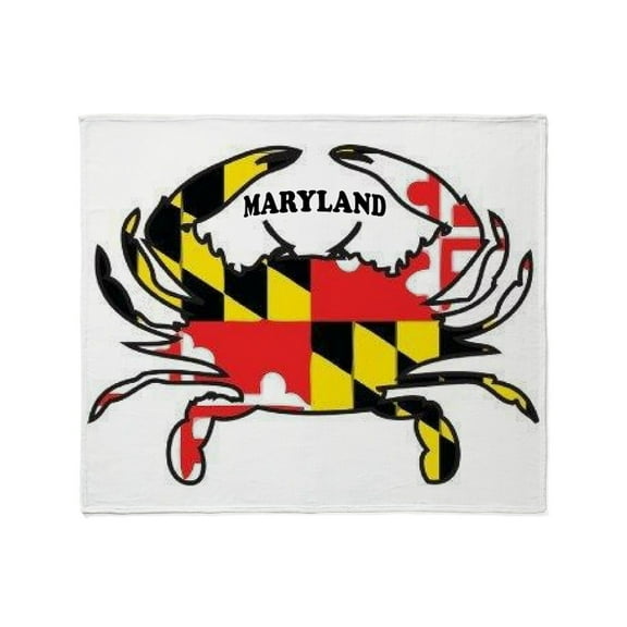 CafePress - MARYLAND CRAB Throw Blanket - Soft Fleece Throw Blanket, 50"x60" for All Ages