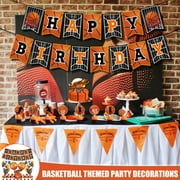 Basketball Themed Decoration Set Birthday Layout Supplies Set Easy to Decor