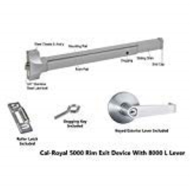 CalRoyal COMBO5000EO36AL Push Bar Panic Exit Device CalRoyal COMBO5000EO36AL Push Bar Panic Exit Device