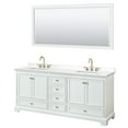 thumbnail image 3 of Wyndham Collection Wcs202080d-Qtz-Us3m70 Deborah 80" Free Standing Double Basin Vanity Set, 3 of 6