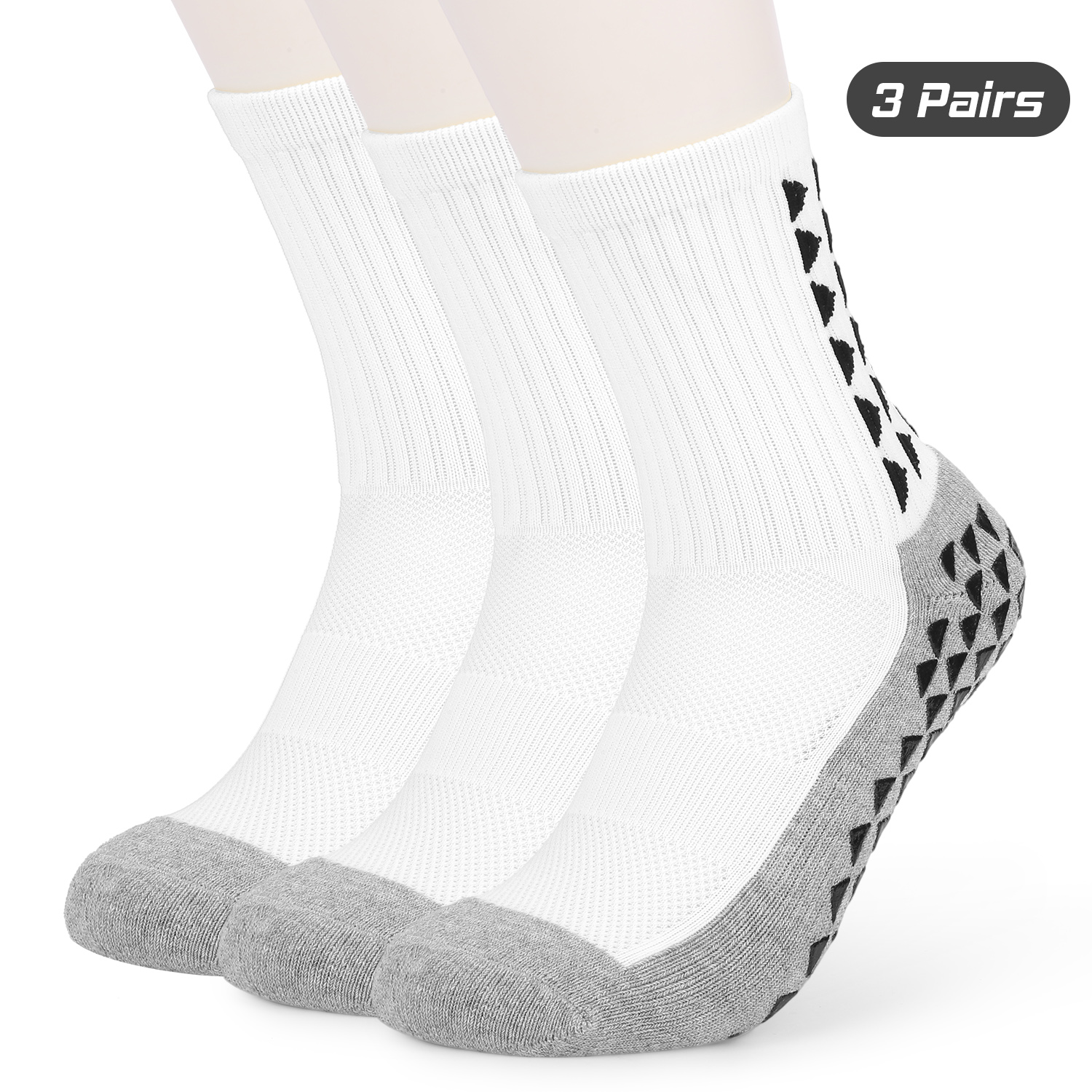 Anself Men's Slip Football Socks Athletic Long Socks Absorbent Sports