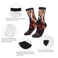 thumbnail image 3 of Honeii Red Panda Autumn Branches Print Children's Colorful Socks,Unisex Kids and Toddlers' Cushioned Sock,Kids Athletic Crew Socks,for Everyday Wear and Sports, 3 of 5