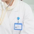 thumbnail image 2 of Yinanstore Reel Holder ID Card Holder Nurse Gift for Women Name Tag Holder ID Key Reel for Work Rn Nurses Nursing Assistants Blue, 2 of 8
