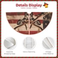 thumbnail image 3 of Sikiie Patriotic Deer Soldier Salute Christmas Tree Skirt, Christmas Tree Decorations, Christmas Decor, Tree Mat Decoration(30-48IN)-48", 3 of 6