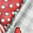 thumbnail image 4 of Valentine''s Day Tablecloth 60×84 Inch Rectangle, Buffalo Plaid Red Love Hearts Washable Table Cover for Party Picnic Dinner Decor, 4 of 6