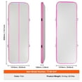 thumbnail image 4 of KFFKFF Inflatable Exercise Mat, 4-inch Thick Air Tumble Mat, Includes Electric Pump, Versatile for Home, Gym, Yoga, Cheer, Beach, Park, Water Activities, 10ft, Pink, 4 of 9