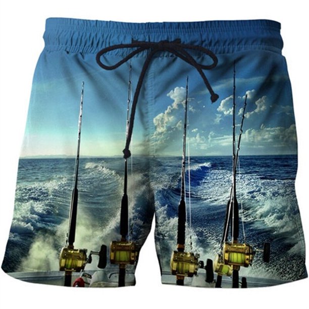 Pantalones cortos con estampado de tiburones en 3D para hombre y mujer, Shorts de playa modernos, con diseño de mar profundo, para verano Fivean unisex