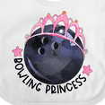 thumbnail image 4 of Inktastic Bowling Princess Tiara Girls Baby Bib, 4 of 4