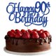 thumbnail image 1 of Cake topper Ephlyn 90.º cumpleaños azul con brillo 20 cm, 1 of 7