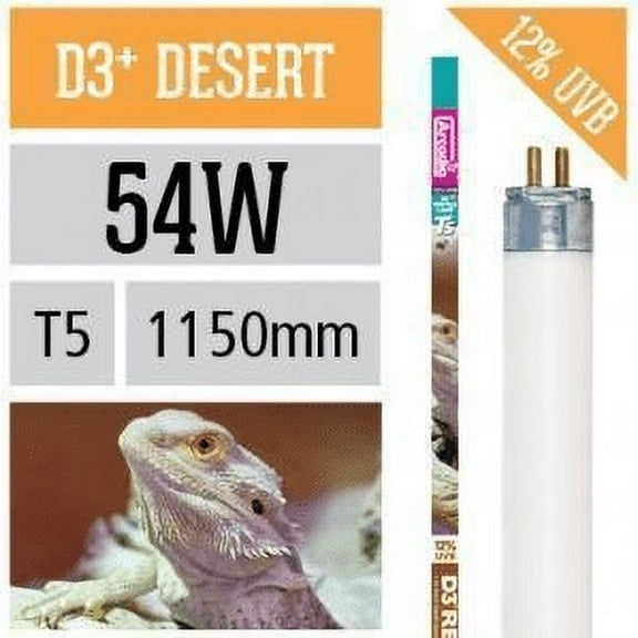 Arcadia D3+ 12% UVB T5 Bulb 54 Watt- 46" Reptile Lamp