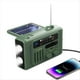 thumbnail image 5 of Radio Solar Multifuncional con Manivela, Radio Portátil AM/FM/NOAA, Altavoz Bluetooth con Lámpara de Lectura LED para Exteriores D, 5 of 5