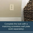 thumbnail image 2 of Pass & Seymour 885ICC21 15A 125V 2 Pole, 3 Wire Grounding Premium Decorator Outlet, Ivory, 2 of 3