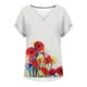 thumbnail image 4 of Tops Para Mujer Blusa Casual Elegante Camisa de Manga Corta Con Cuello en V Y Estampado Causal de Moda Odeerbi ODB164289, 4 of 5